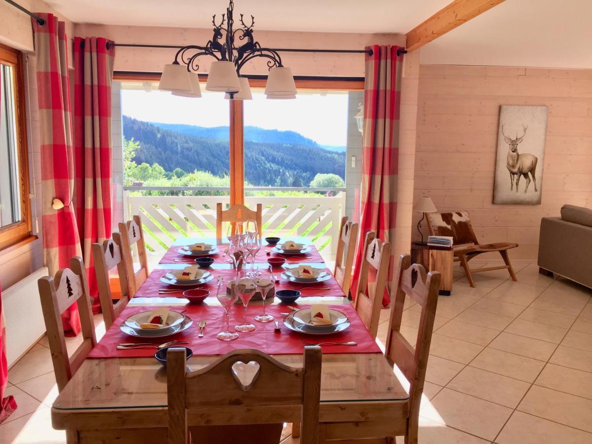 Chalet Le Flocon Bleu - Mauselaine Avec Vue Sur Le Lac De Gérardmer Buitenkant foto