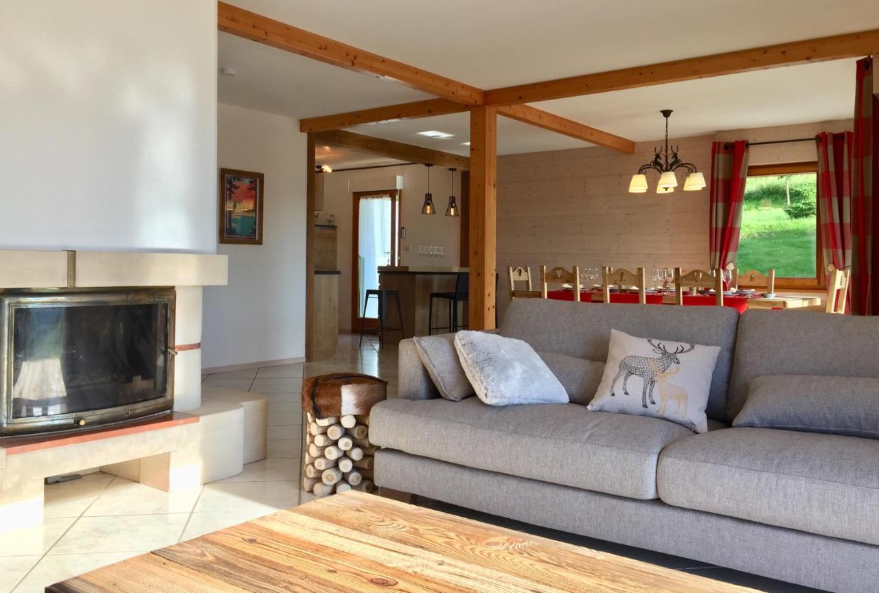 Chalet Le Flocon Bleu - Mauselaine Avec Vue Sur Le Lac De Gérardmer Buitenkant foto